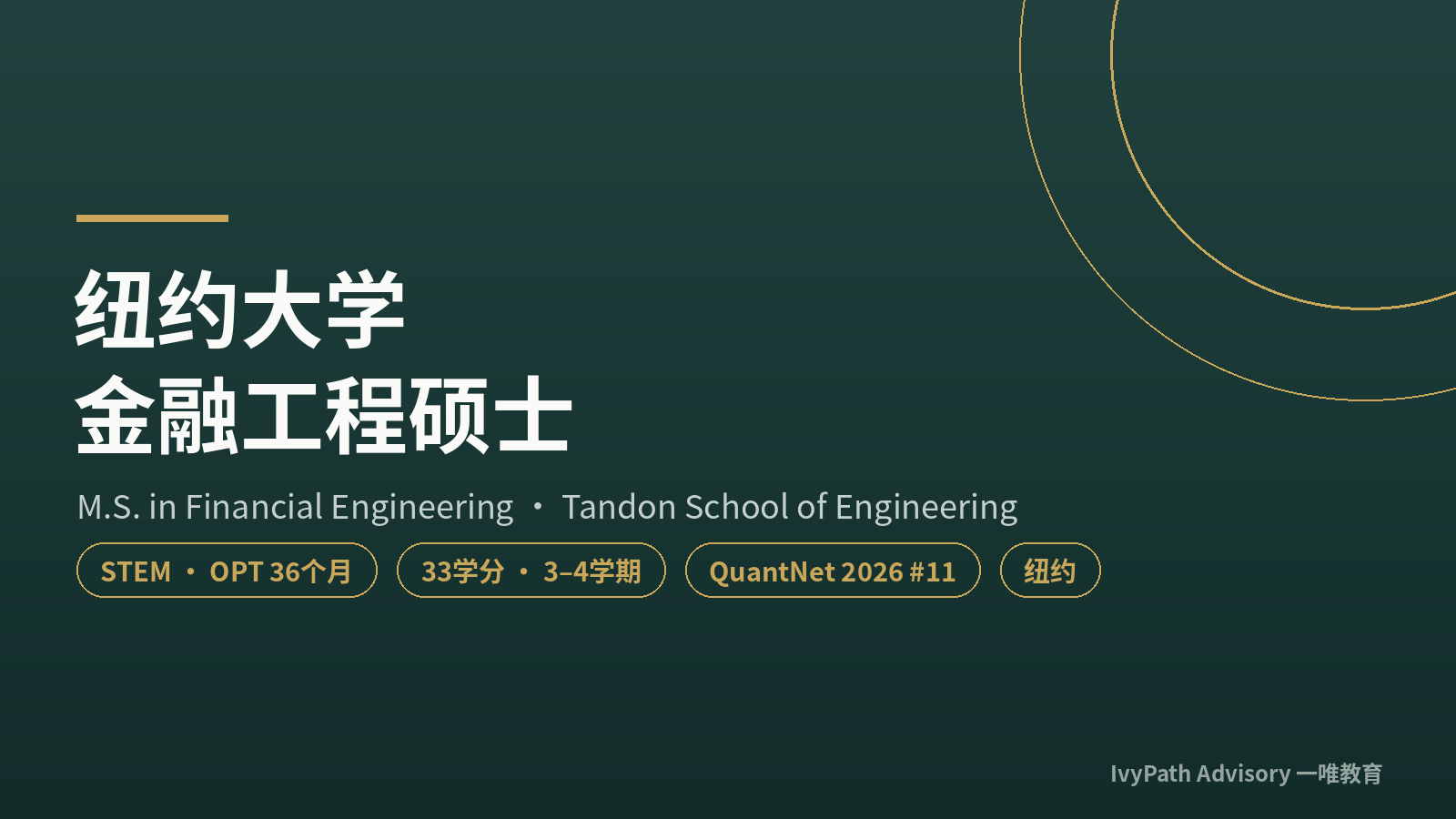 纽约大学金融工程硕士 MSFE:STEM、33 学分、QuantNet 2026 第 11、纽约